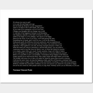 Norman Vincent Peale Quotes Posters and Art